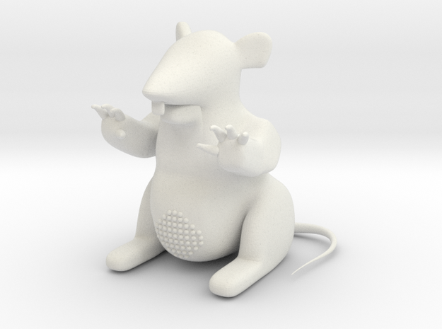 M-08: "Upper East Scabby"  by New Affiliates in White Natural Versatile Plastic