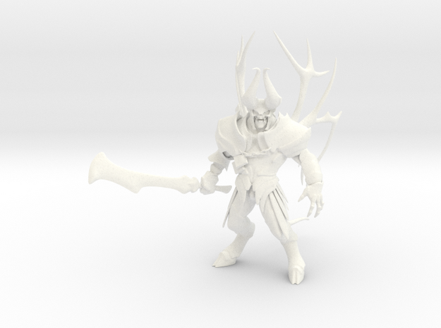 Dota2 figurine : Doom in White Processed Versatile Plastic