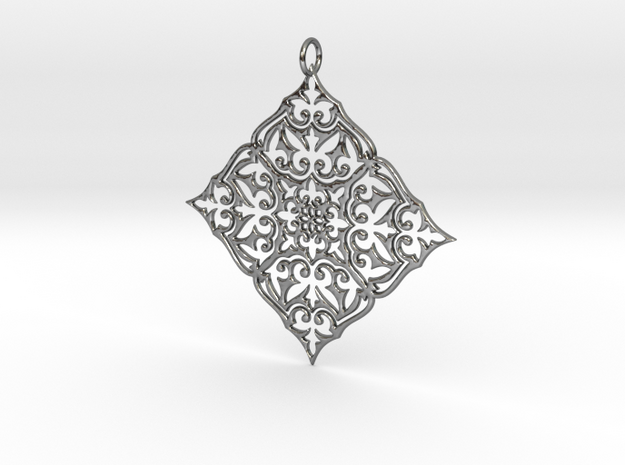 MARIBESQUES Pendant in Fine Detail Polished Silver