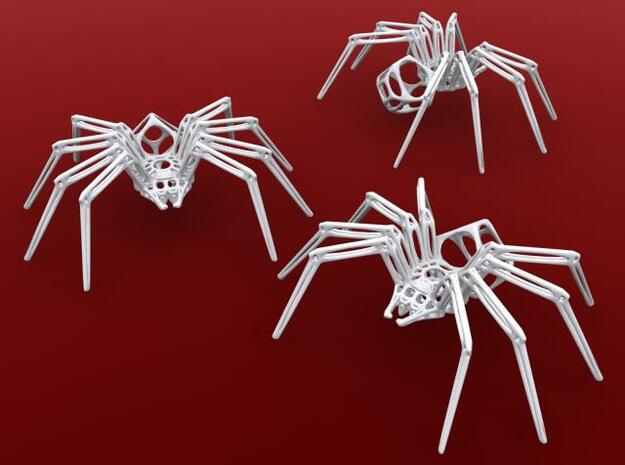 Arachna (small) in White Natural Versatile Plastic
