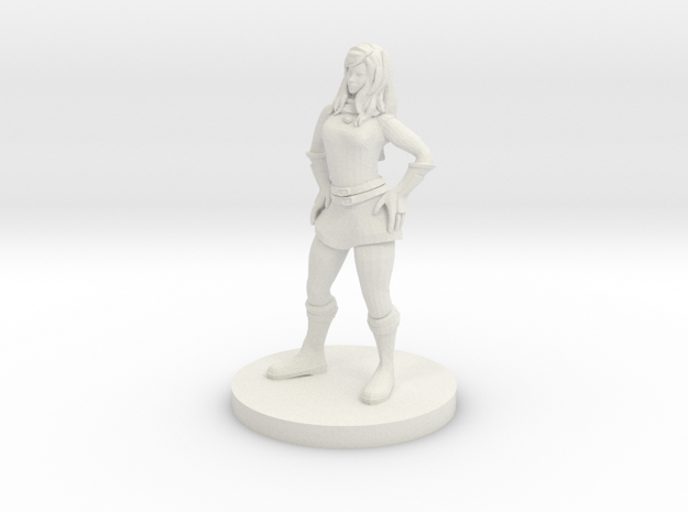 Sassy Mage in White Natural Versatile Plastic