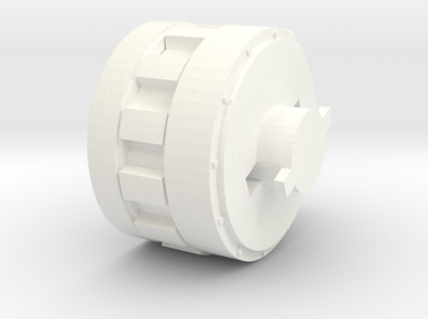 AA_Adapter_Gun_Mount in White Processed Versatile Plastic