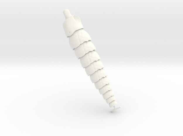 BJD Sprite Mermaid body: Tail + Torso (part 1of3) in White Processed Versatile Plastic