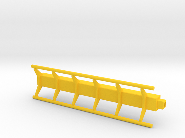 straight roller coaster rail in Yellow Processed Versatile Plastic