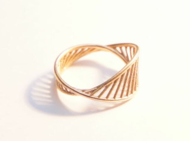 DNA Ring US7 in Natural Brass: 7 / 54