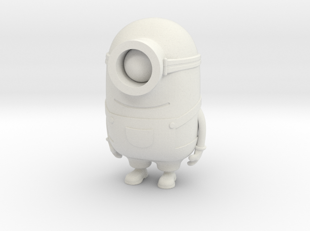 One eyed minion from "Despicable Me" in White Natural Versatile Plastic