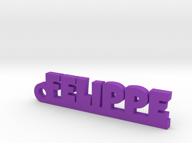 FELIPPE_keychain_Lucky in Purple Processed Versatile Plastic