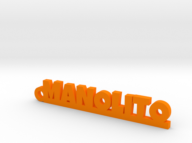 MANOLITO_keychain_Lucky in Orange Processed Versatile Plastic