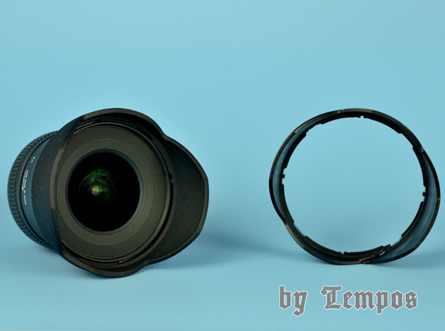 Gegenlichtblende Lens Hood for Sigma 10-20 in Black Natural Versatile Plastic