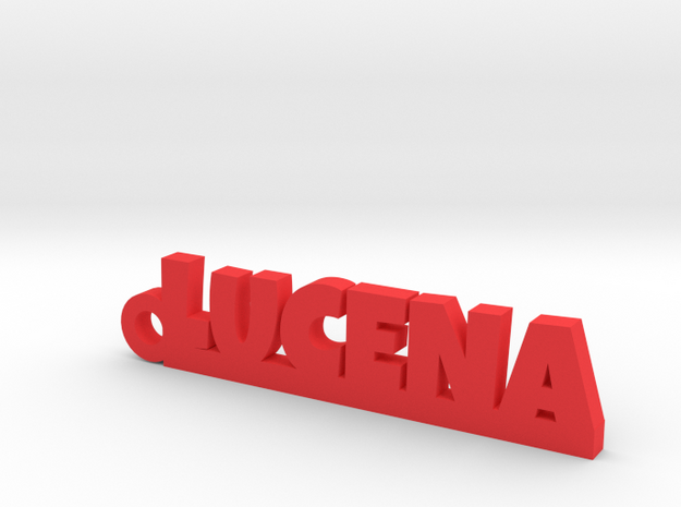 LUCENA_keychain_Lucky in Red Processed Versatile Plastic