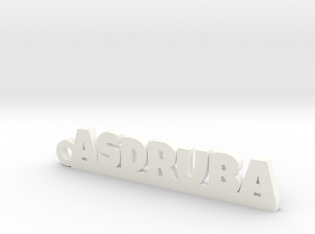 ASDRUBA_keychain_Lucky in White Processed Versatile Plastic