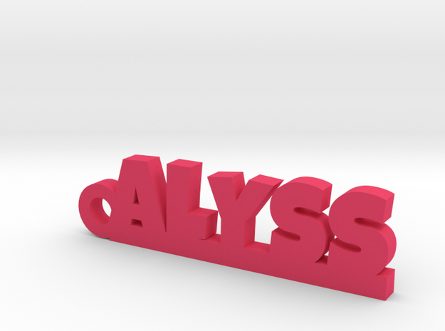 ALYSS_keychain_Lucky in Pink Processed Versatile Plastic