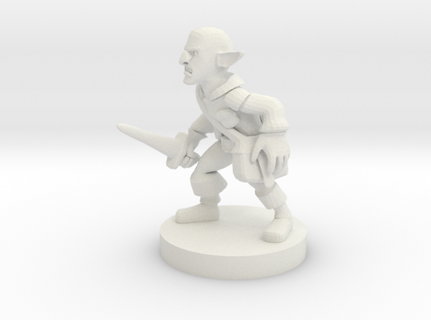 Deep Gnome Rogue in White Natural Versatile Plastic