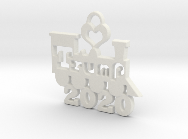Trump Victory 2020 in White Natural Versatile Plastic