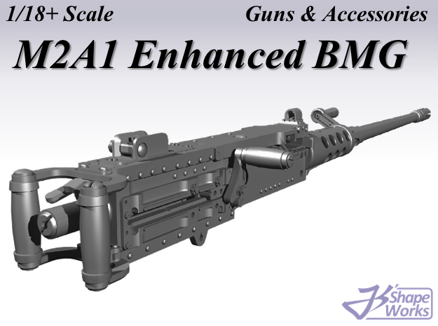 1/18+ M2A1 Enhanced BMG in Smoothest Fine Detail Plastic: 1:18