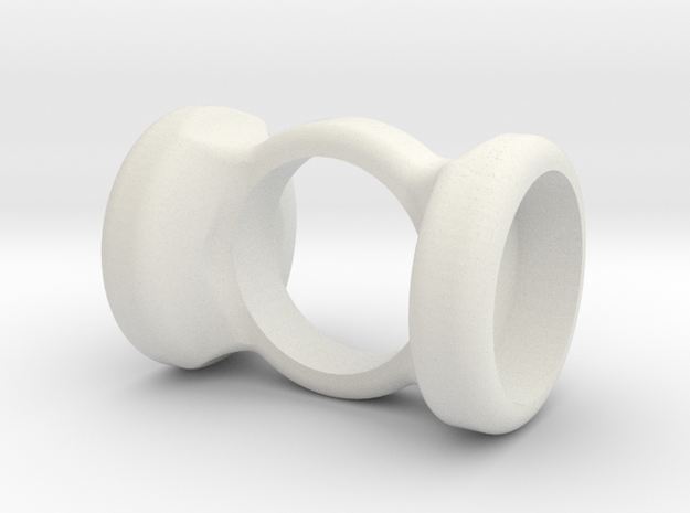 Fidget spinner - compact in White Natural Versatile Plastic