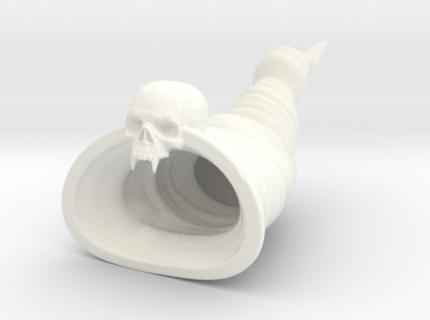 Horn of evil in White Processed Versatile Plastic