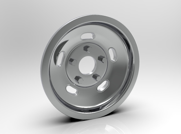 1:8 Front Indy Style Kidney Bean Wheel in White Processed Versatile Plastic