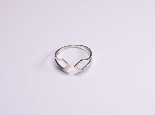 HIDDEN HEART Smooth, ring US size 10.5 , d=20,2mm in Polished Silver: 10.5 / 62.75