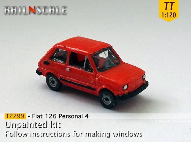Fiat 126 Personal 4 (TT 1:120) in Tan Fine Detail Plastic
