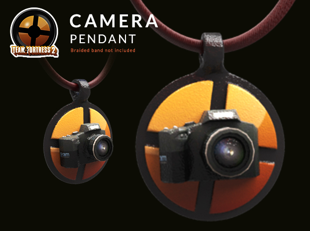 Camera Team Fortress - Pendant | Keychain in Glossy Full Color Sandstone