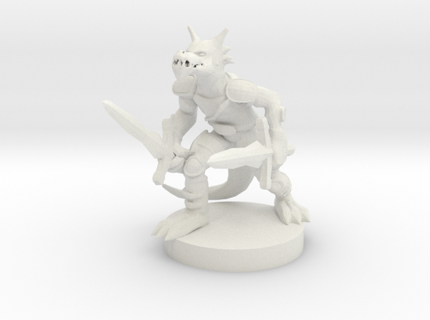 Kobold Rogue in White Natural Versatile Plastic