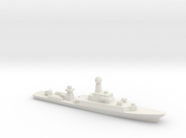 Parchim-Class Corvette, 1/1800 in White Natural Versatile Plastic