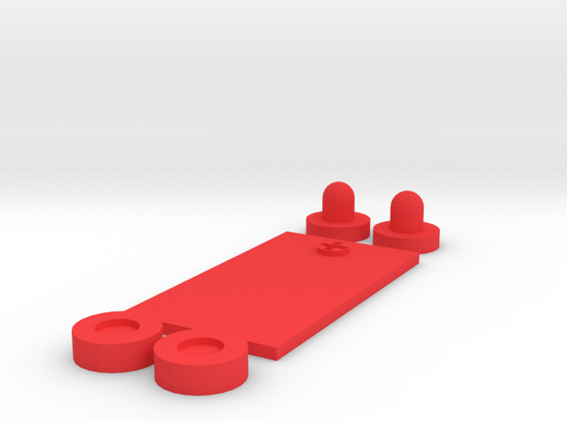 Futuristic PEQ Greebles (Large) in Red Processed Versatile Plastic