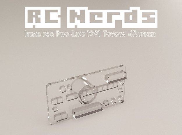 RCN064 Radio back panel for Toyota 4Runner 91 in Tan Fine Detail Plastic