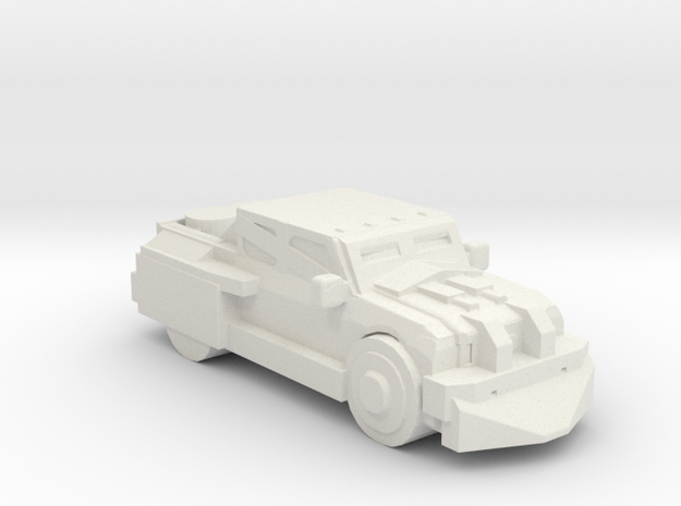DeathRaceRally_Truck in White Natural Versatile Plastic