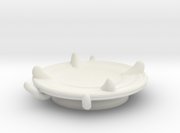 Imp's saucer (set 2 of 2) in White Natural Versatile Plastic