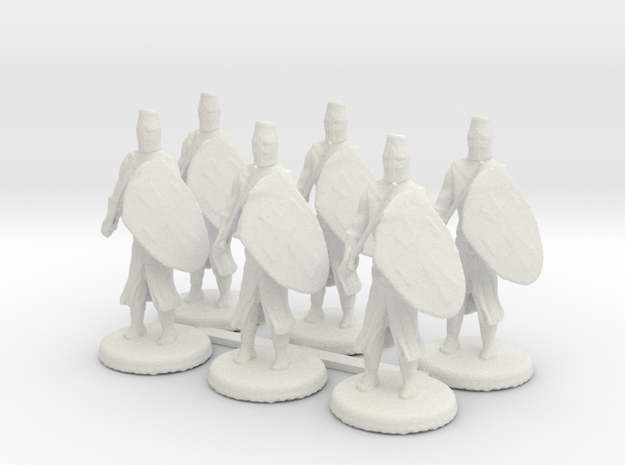 Templar Knights in White Natural Versatile Plastic