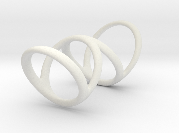 Ring for Bob L1 7-8 L2 1 3-8 D1 6 1-4 D2 6 3-4 D3  in White Natural Versatile Plastic
