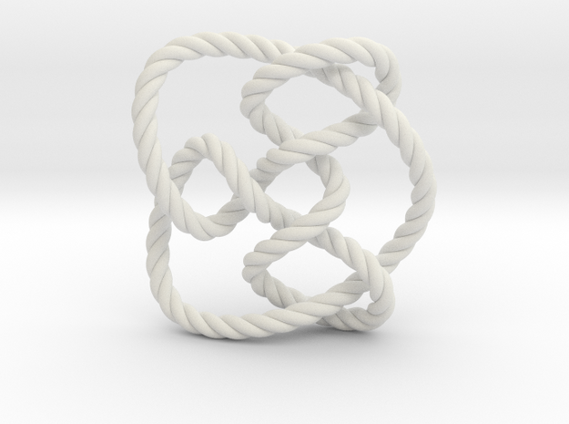 Knot 8₁₅ (Rope) in White Natural Versatile Plastic: Extra Small