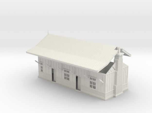 LM44 Hulme End Station in White Natural Versatile Plastic