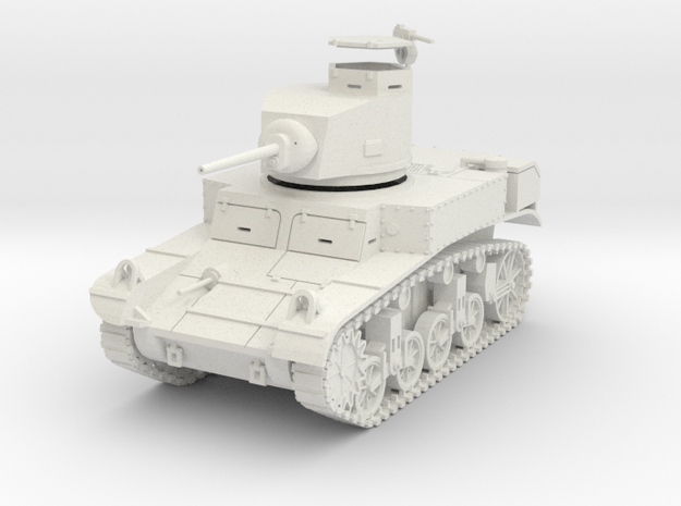 PV27E M3 Stuart Light Tank (1/30) in White Natural Versatile Plastic