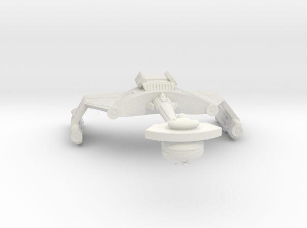 3788 Scale Klingon D6SK Refitted Heavy Scout WEM in White Natural Versatile Plastic