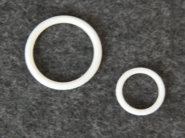 Knight's Belt Ring - 1:4 in White Natural Versatile Plastic