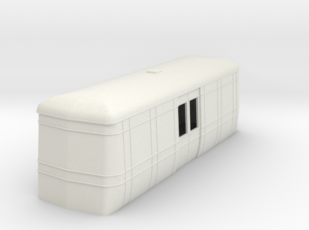On16.5 Freelance AW luggage trailer body  in White Natural Versatile Plastic