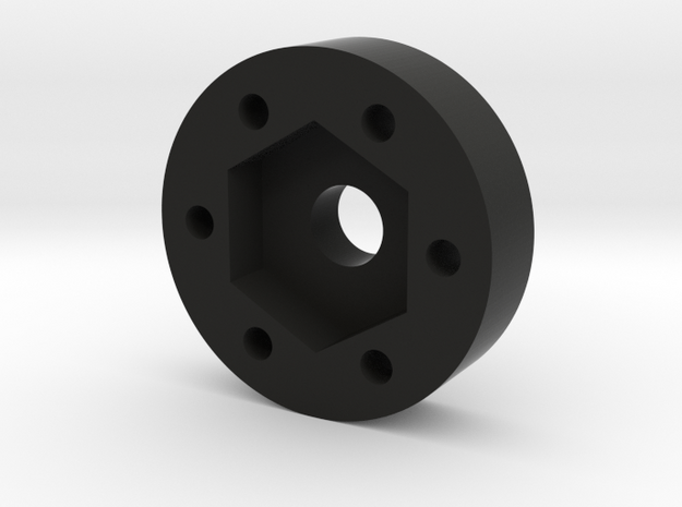 RC4WD 12mm hex hub adapter in Black Natural Versatile Plastic