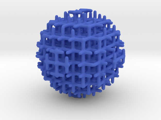 sphere_m in Blue Processed Versatile Plastic