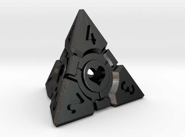 Companion Cube D4 - Portal Dice