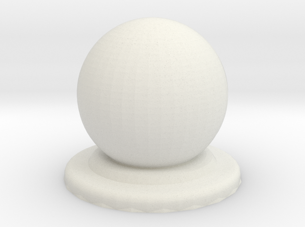 Sphere Piece Smoother in White Natural Versatile Plastic