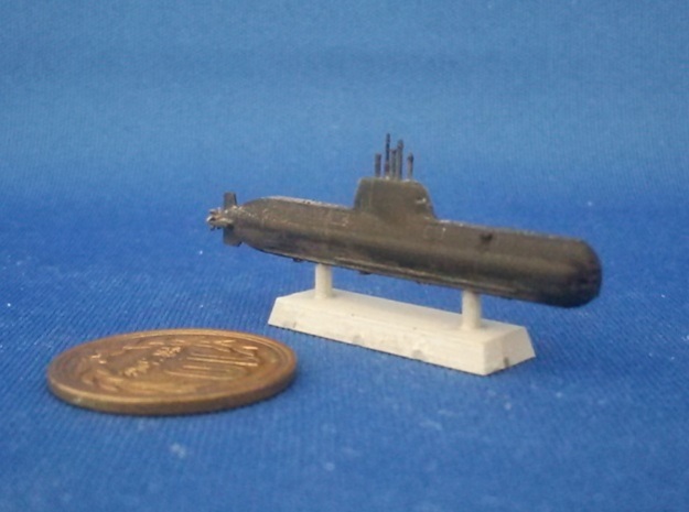 1/1250 Type 214 submarine in Tan Fine Detail Plastic
