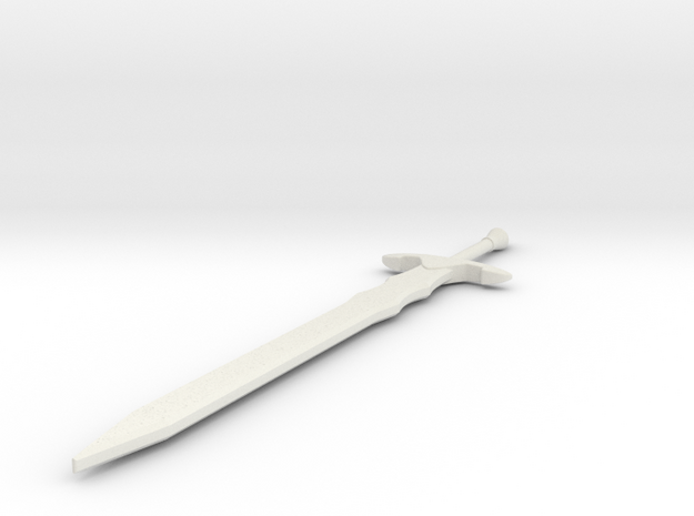 Miniature Anneal Blade - SAO in White Natural Versatile Plastic: 1:12