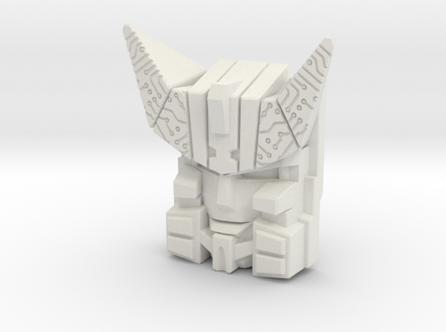 Cybertron Megatron Face (Deluxe/Voyager) in White Natural Versatile Plastic