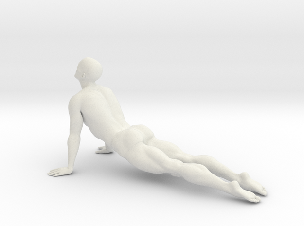 Male yoga pose 006 in White Natural Versatile Plastic: 1:10