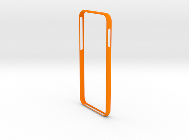 Bumper for iPhone 8 in Orange Processed Versatile Plastic