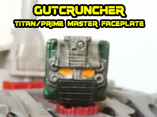 Gutcruncher Face (Titans Return) in Tan Fine Detail Plastic