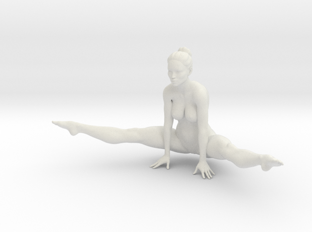 Female yoga pose 001 in White Natural Versatile Plastic: 1:10